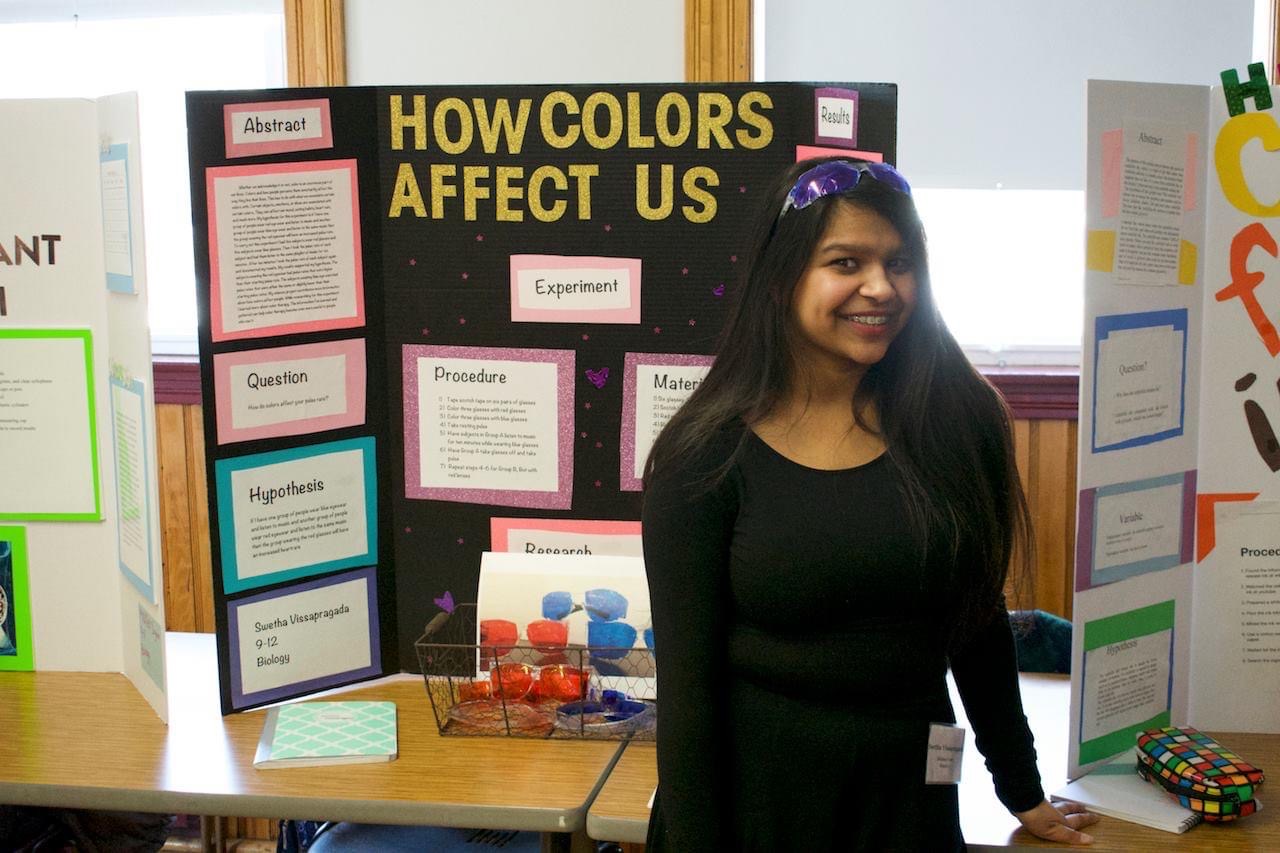 Woodward student at the science fair